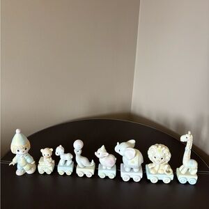 Precious Moment Birthday Train Figurine Set